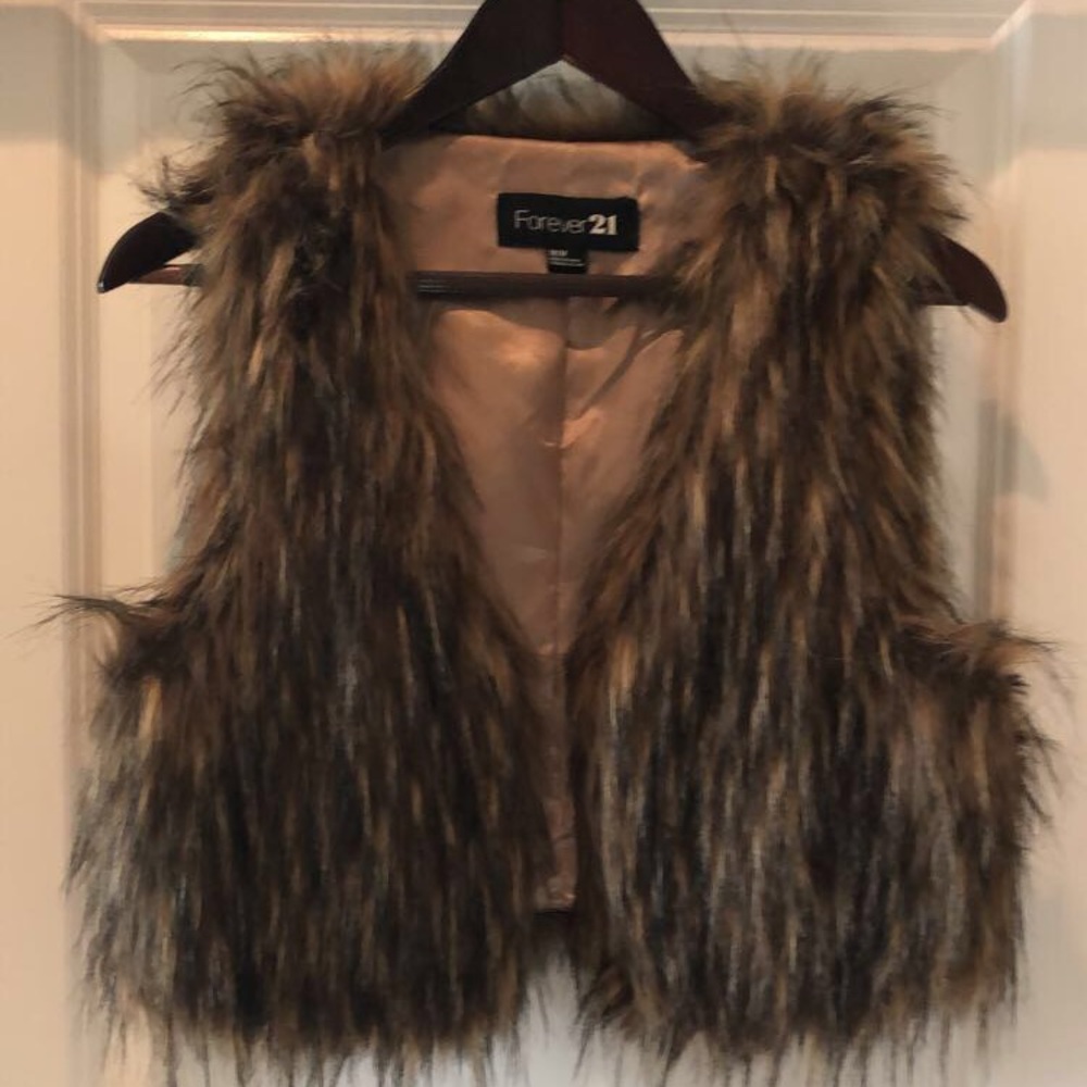 Fur Vest Size M